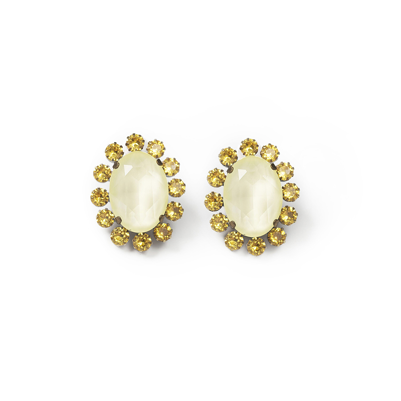 Клипсы "Yellow Opal"