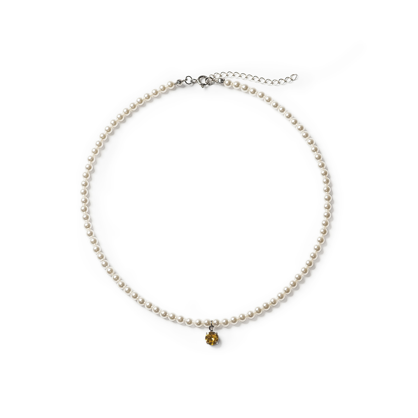 Чокер с подвеской Crystal "Yellow"