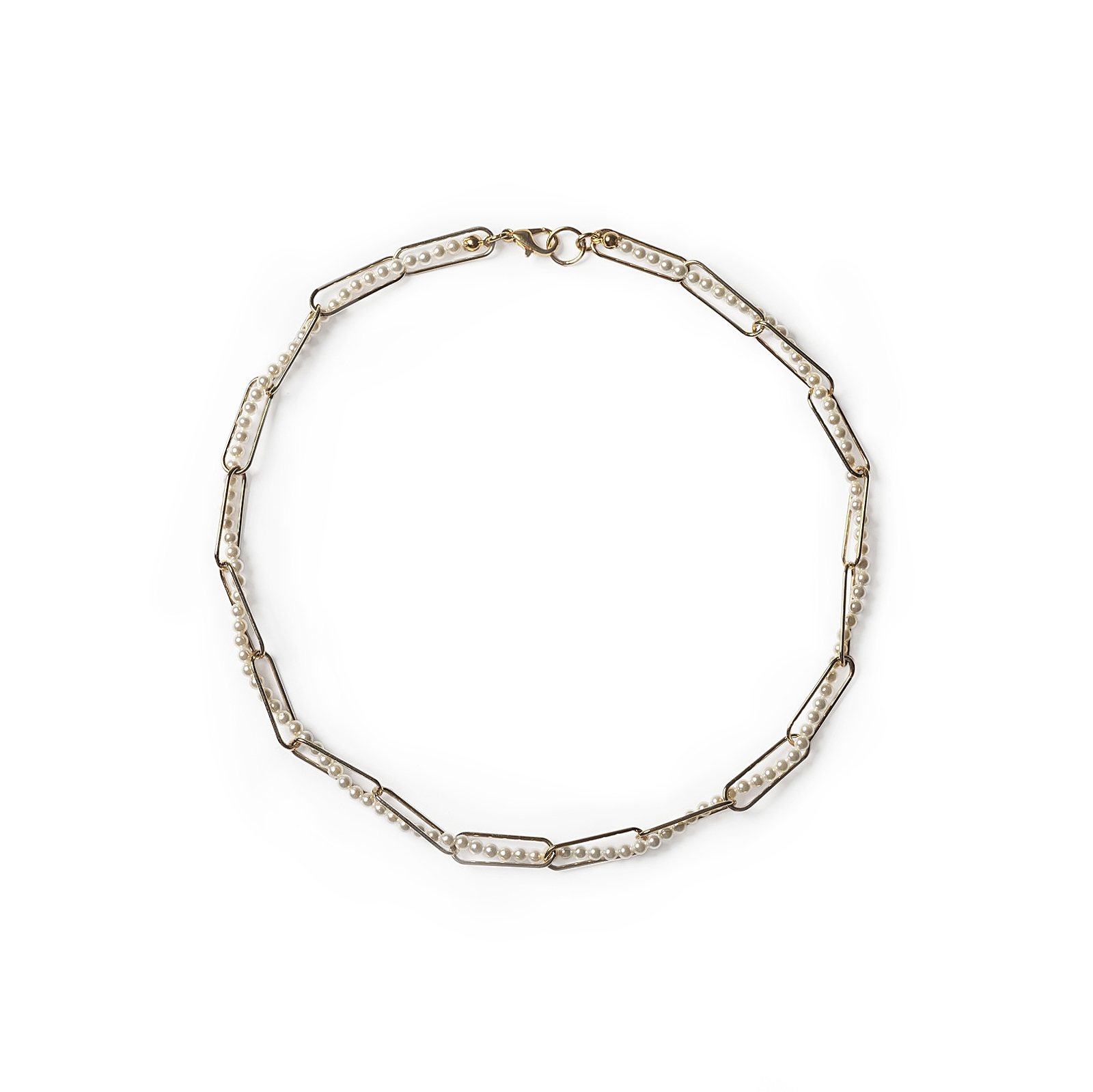 Ожерелье "Pearl&Chain"