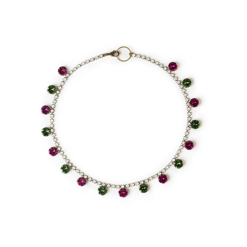 Ожерелье "Pink&Green"